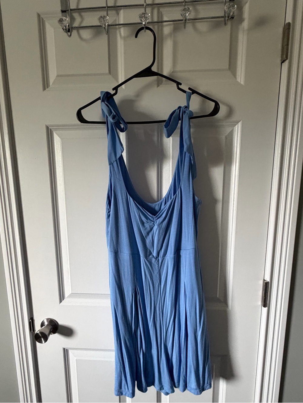 Blogilates for Target Blue Tie-Shoulder Mini Dress with shorts - Large